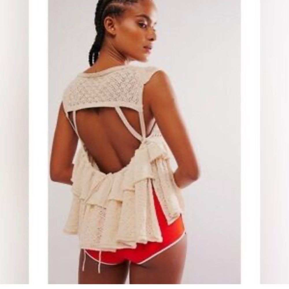 Free People Juliette Ruffle Top 
Size Small - Picture 2 of 6